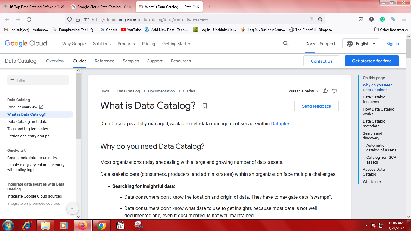 Google Cloud Data Catalog